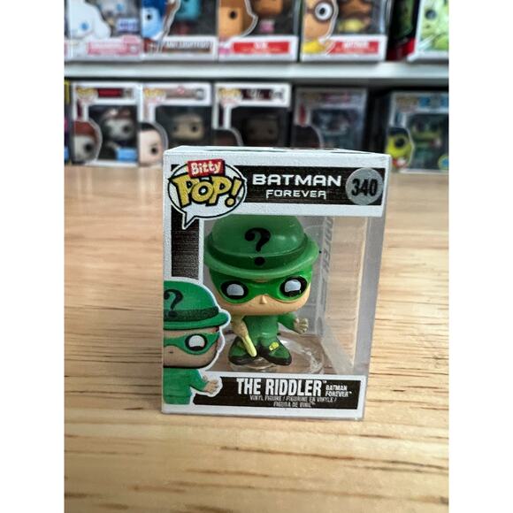 BITTY Riddler Batman Forever Funko Pop #340 Movies DC Comics Detective Carrey - Picture 1 of 6